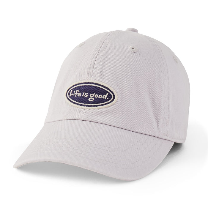 Life is Good. Vintage Oval Chill Cap, Fog Gray
