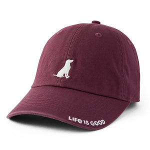 Life is Good. Wag On Lab Chill Cap, Mahogany Brown