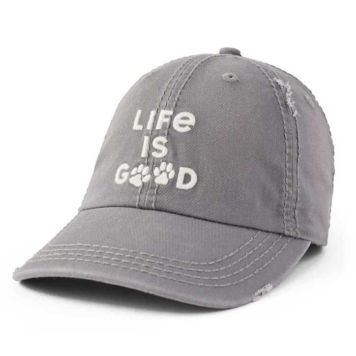 Life is Good . LIG Tie Dye Sunwash Chill Cap, Slate Gray