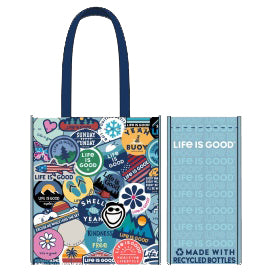 Life is Good. Reusable Tote Sticker Bag – Jakesgoodnewport