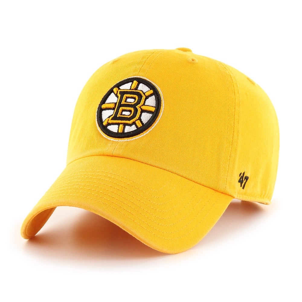 47 Gold Boston Bruins Clean Up Adjustable Hat