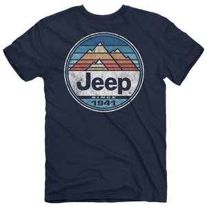 Jeep. Mountain High Short Sleeve T- Shirt, Navy