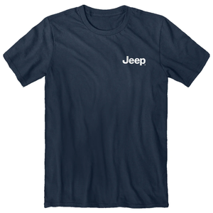 Jeep. Mountain High Short Sleeve T- Shirt, Navy
