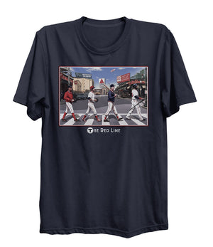 Boston Sports Group. Red Line Tee - Navy Blue